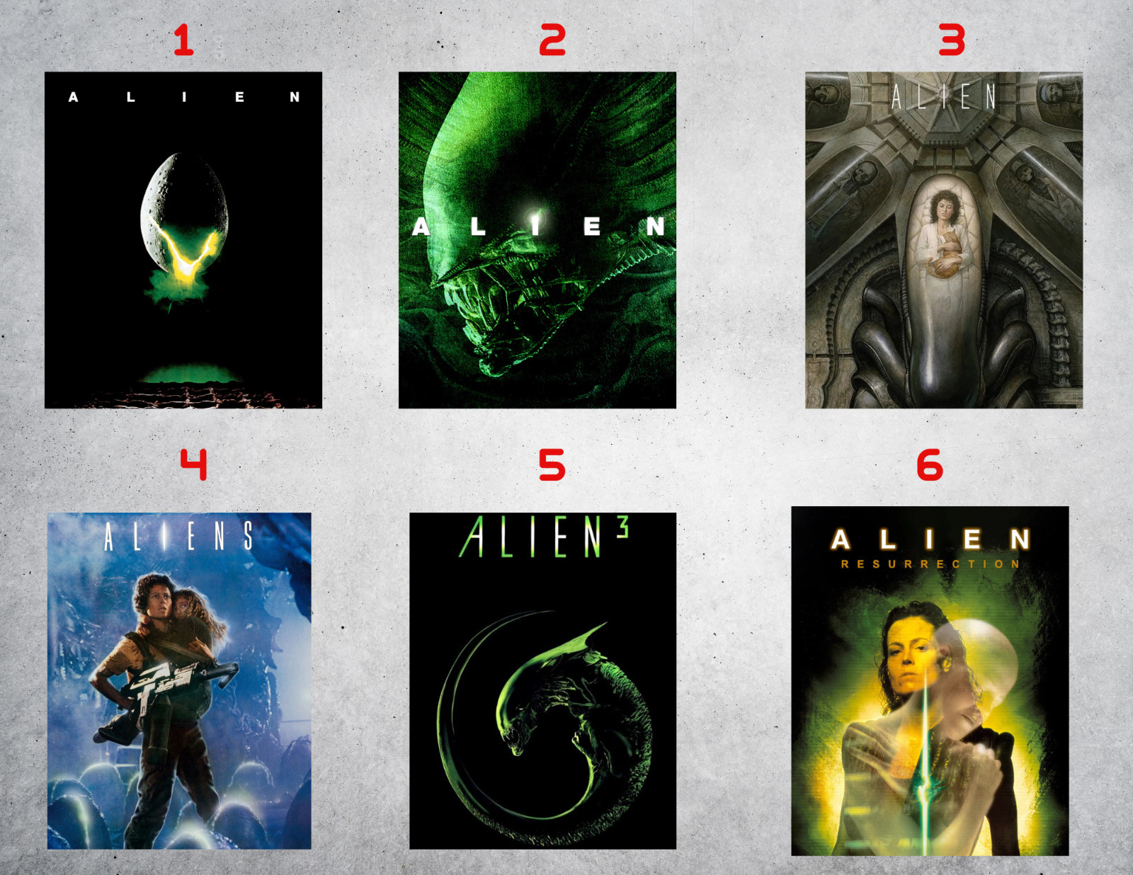 Aliens Horror Movies Wall Collage Poster Prints