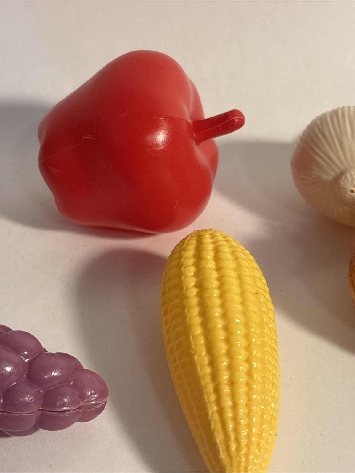 1990s Vintage Artificial Vegetable Lot Faux Food Kitchen Decor Props Plastic