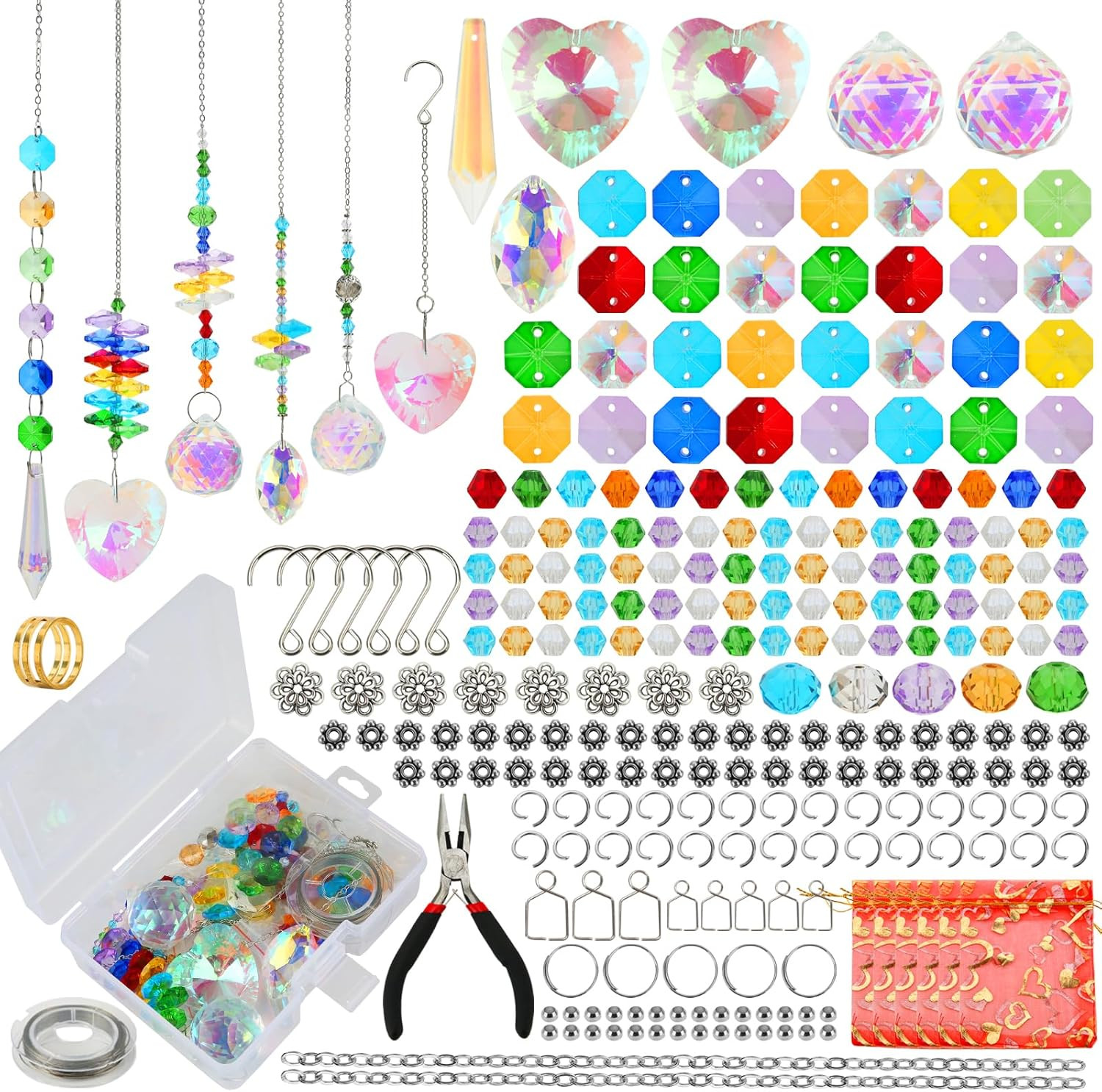 460Pcs DIY Suncatcher Making Kits for Adults Crystal Sun Catcher Arts and Crafts