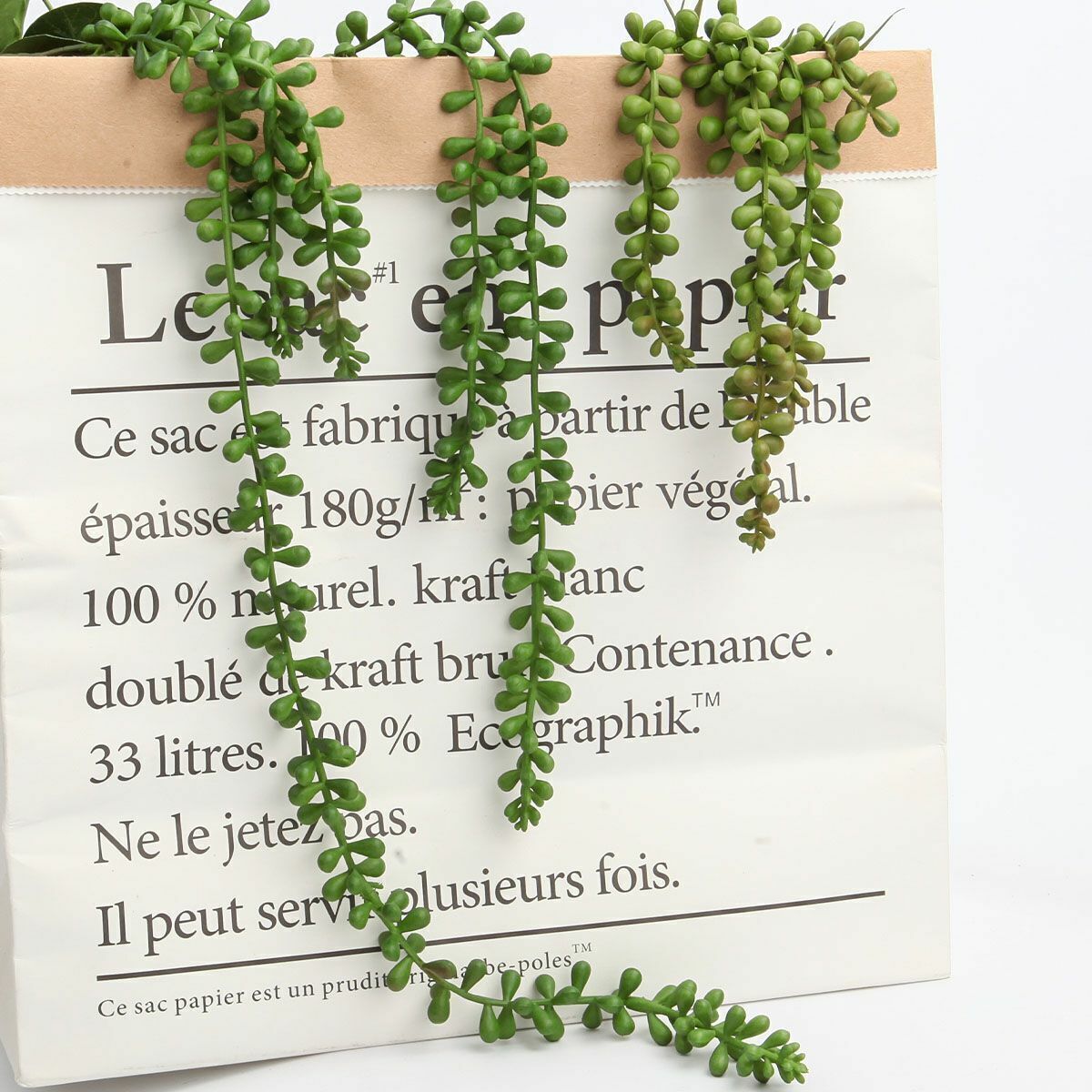 2x Artificial Hanging Plant Fake Vine Ivy Succulents String of Pearls Home Decor