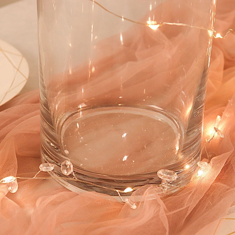 2 Clear 40 in Round Cylinder Glass Flower VASES Table Centerpieces Party Events