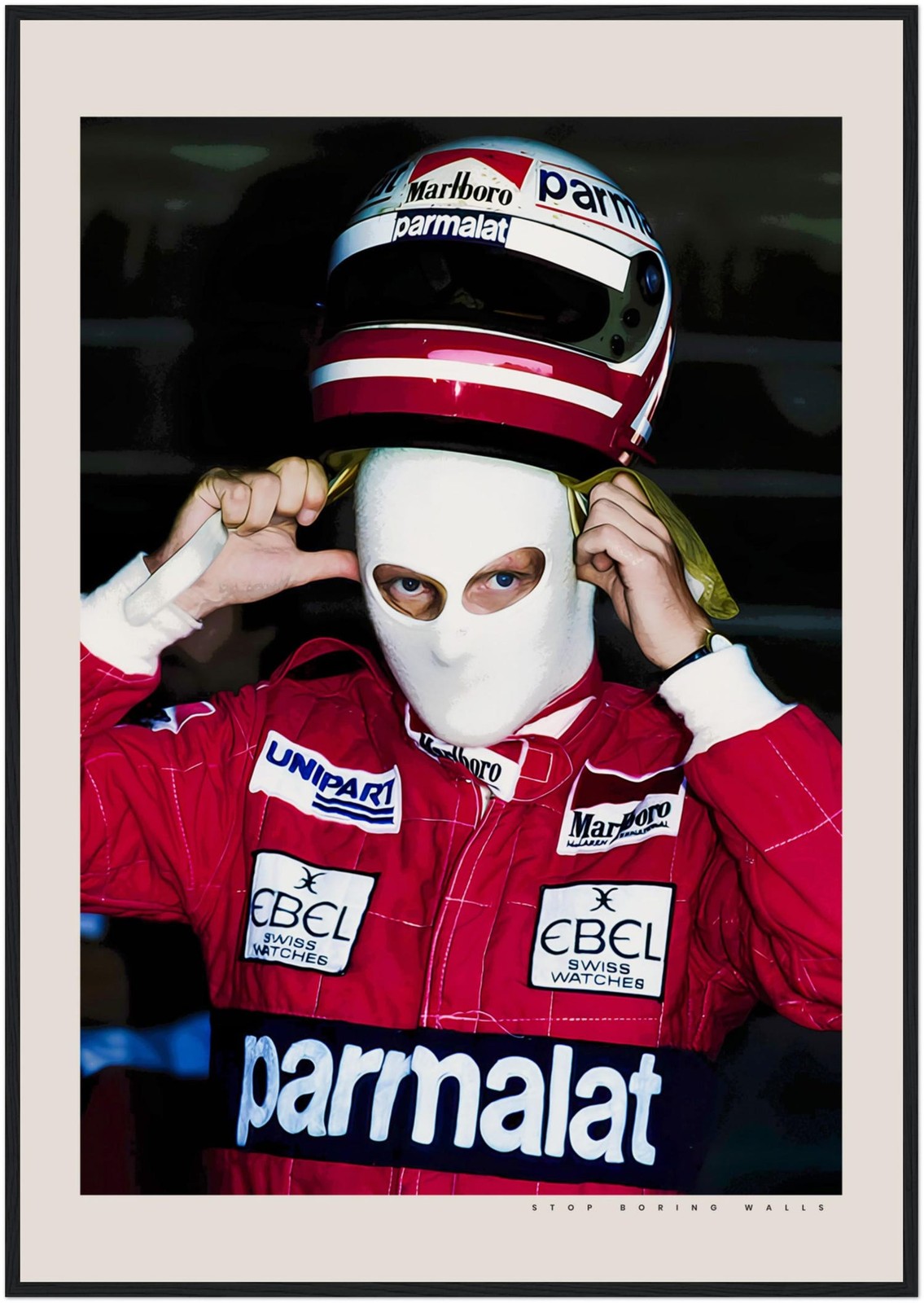 Niki Lauda Poster Vintage Formula 1 Racing Wall Art F1 Fan Gift
