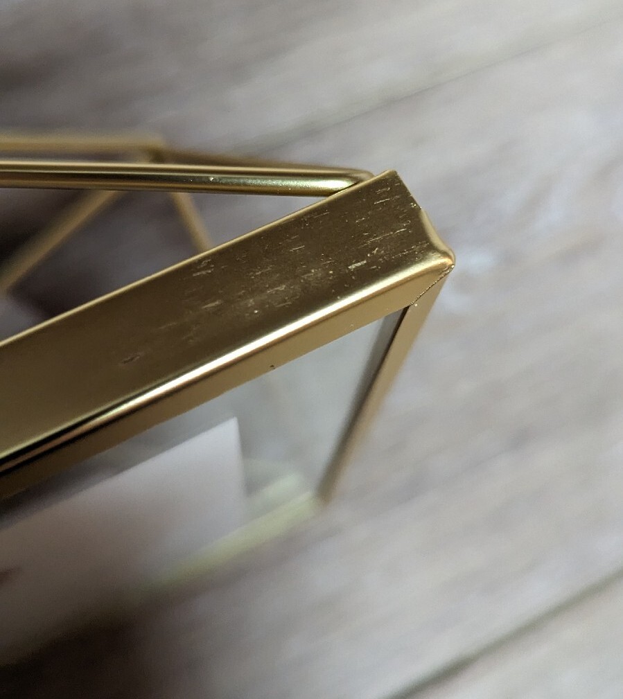Umbra Prisma 4 x 6 In Sturdy and Versatile Use Picture Frame Matte Brass