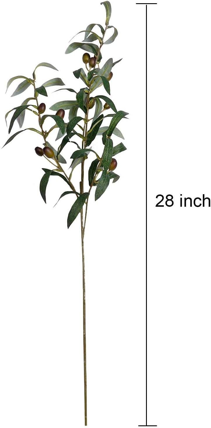 Stylish 28″ Artificial Olive Branches – Perfect for Home, Events & Crafts