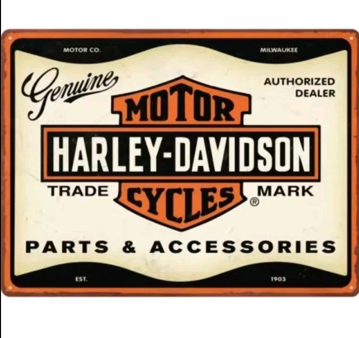 Harley-Davidson Motorcycles Sales And Service Replica Shop Metal Sign 8″x12″