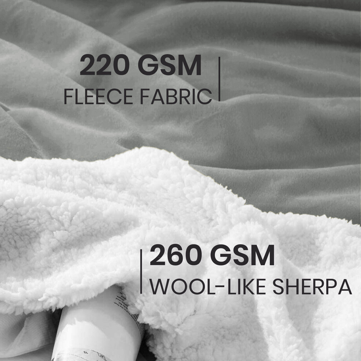 Reversible Sherpa Fleece Throw Twin Queen Size Soft Warm Sofa Bed Couch Blankets