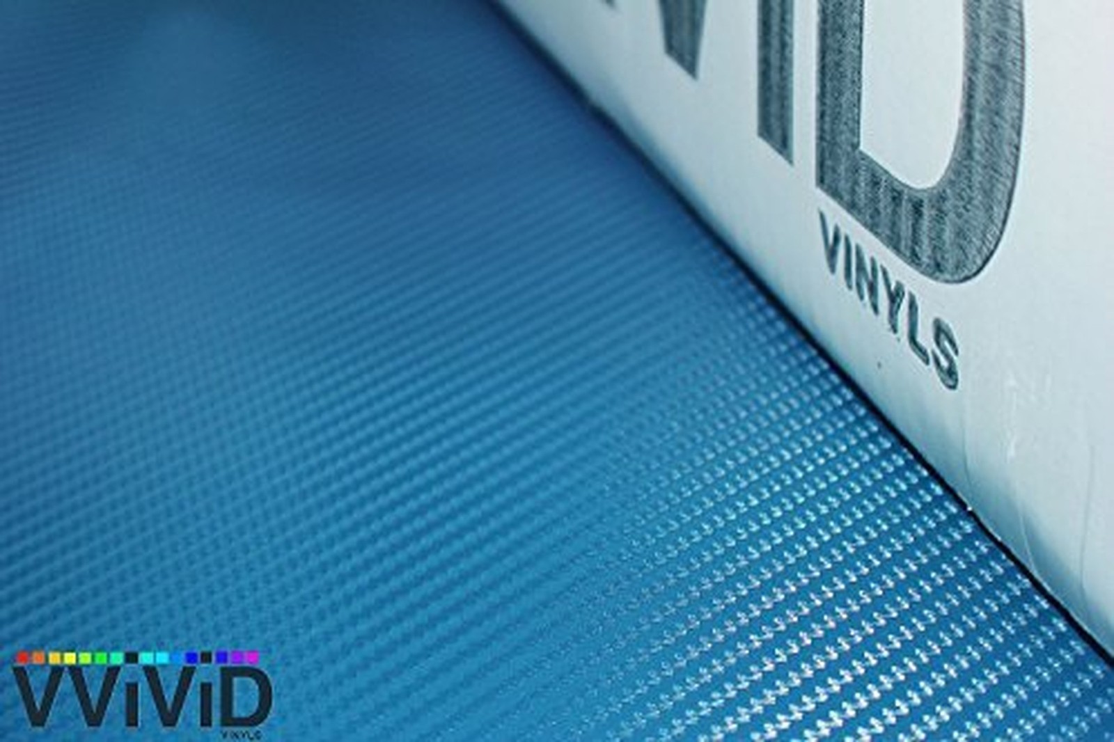 VViViD Metallic Blue 3D Carbon Fiber Vinyl Wrap Roll XPO Air Release Technolo…
