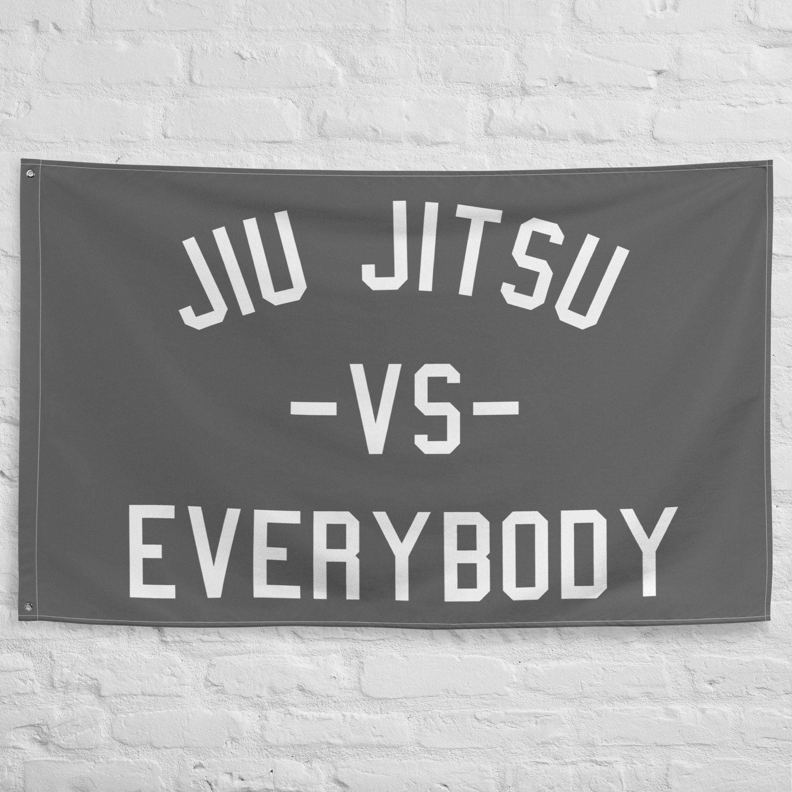 Jiu Jitsu Gym Flag – Brazilian BJJ Motivational Wall Art