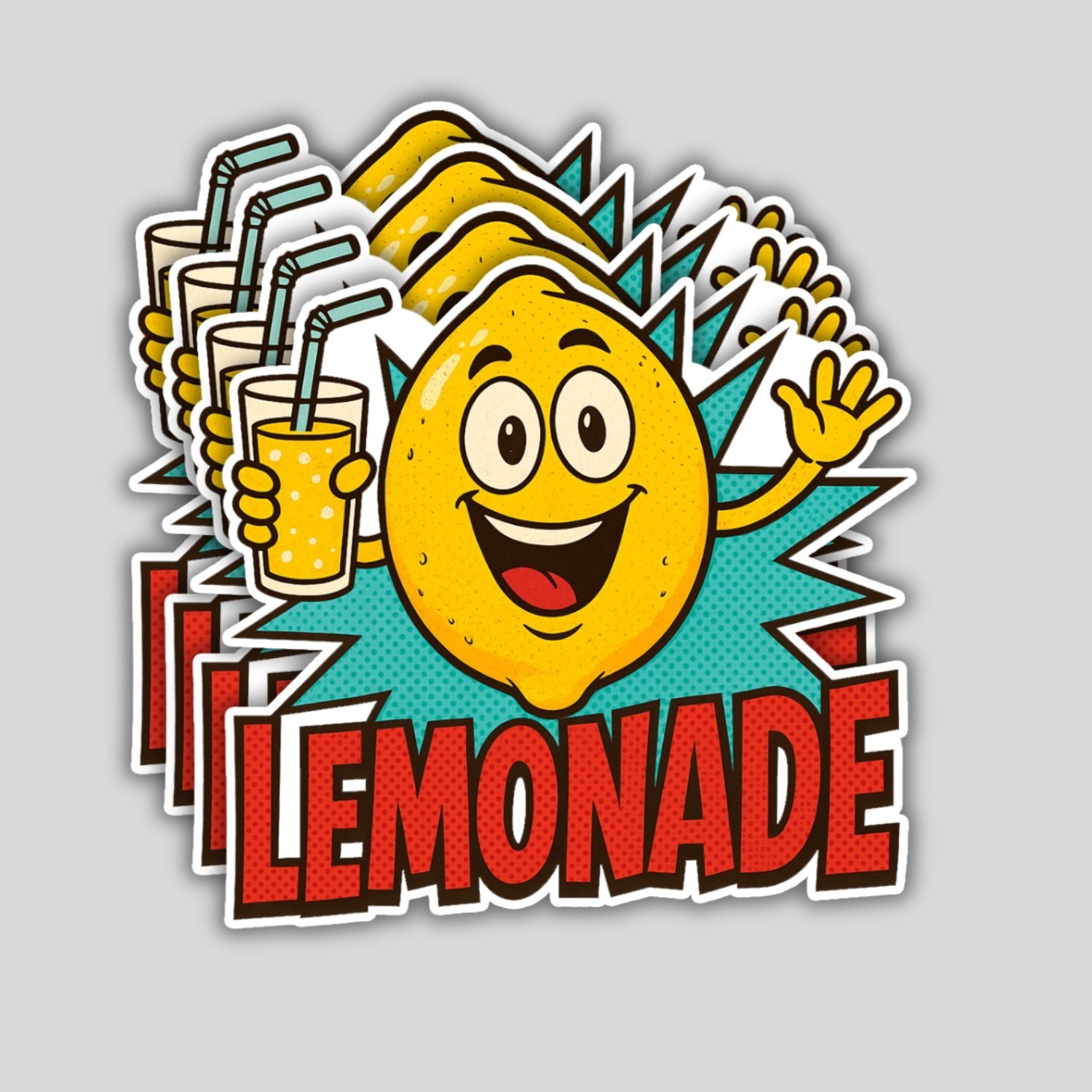 4PCS Lemonade Stickers – Food Truck Concession Stand Vinyl Decals