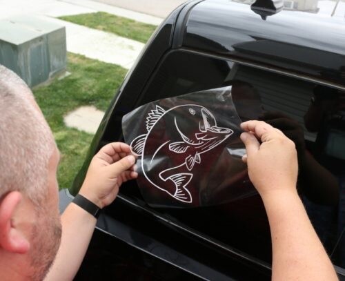 Ford Oval Negative Logo – White – Vinyl Transfer Decal – Y7-1.58