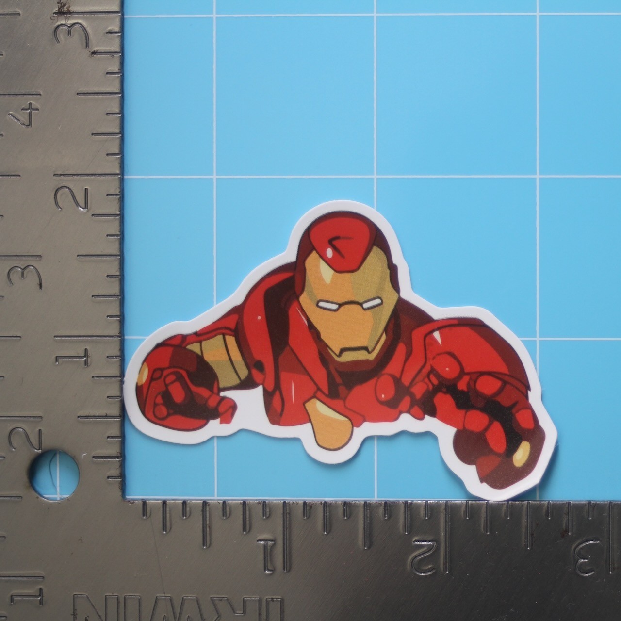Marvel Universe Sticker (IRON MAN) MCU Superheroes, Gloss PVC Decal