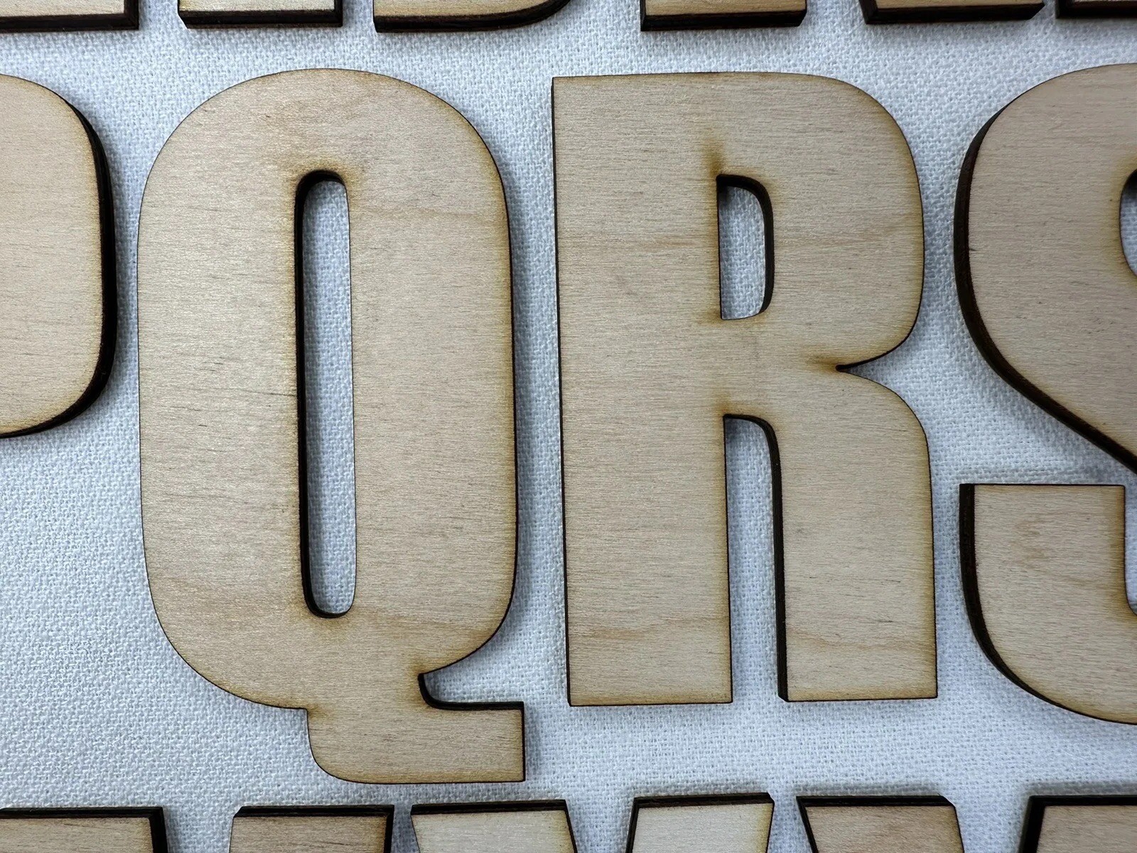 Laser Cut Unfinished Wood Letters or Numbers Impact Font Craft Cutout
