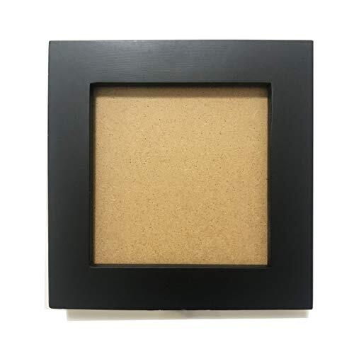 4×4 Picture Frames Black Square. Solid Wood Frame, Real Glass Panel.On the