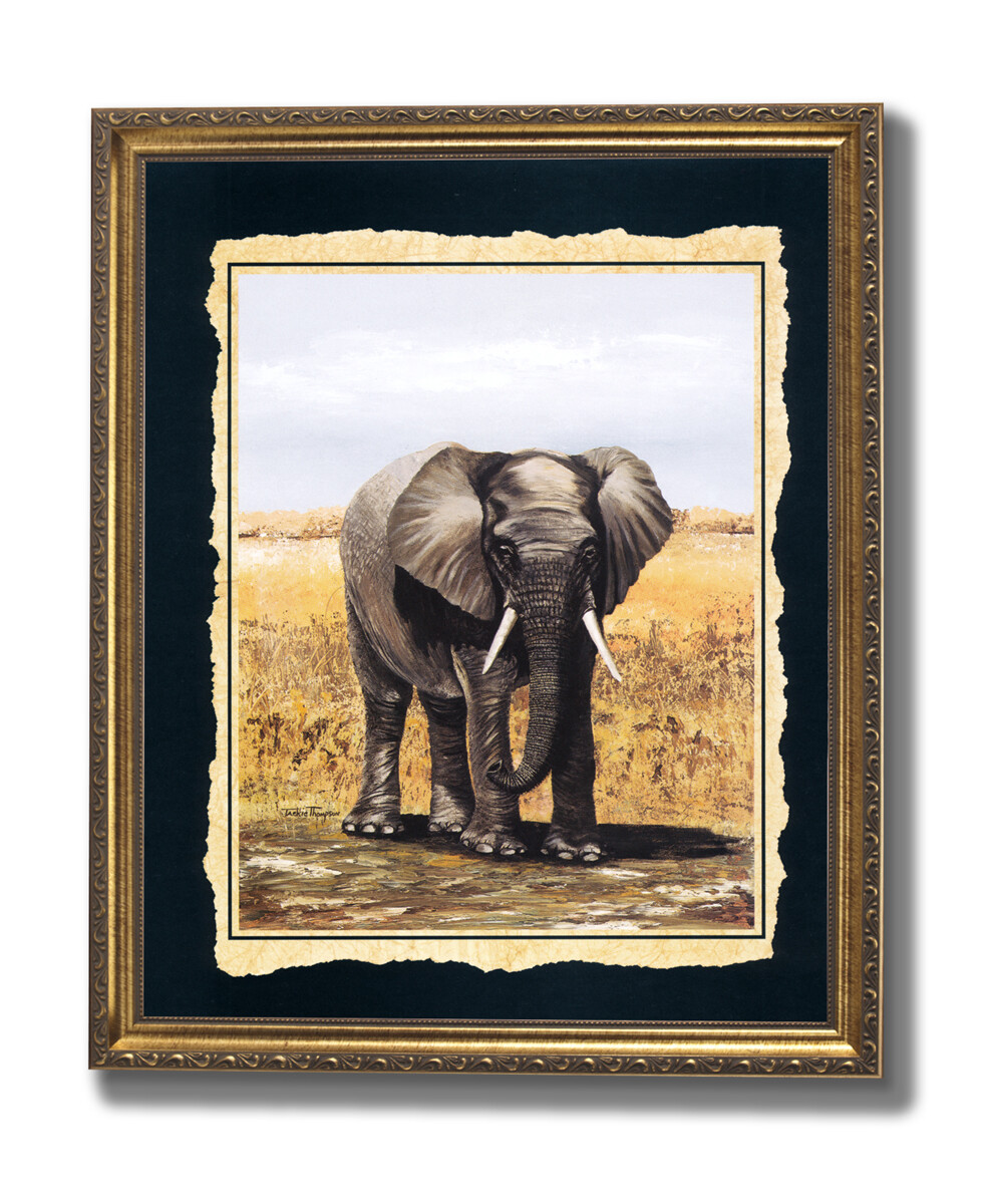 African Elephant Wall Art Unlimited Potential Gold Framed Print 16×20