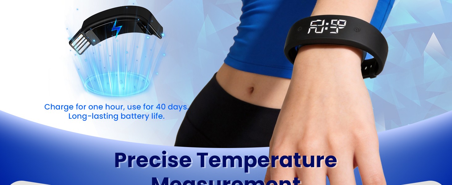 Vibrating Alarm Wristband Heavy Sleepers Adults Wrist Band Shock Clock Watch