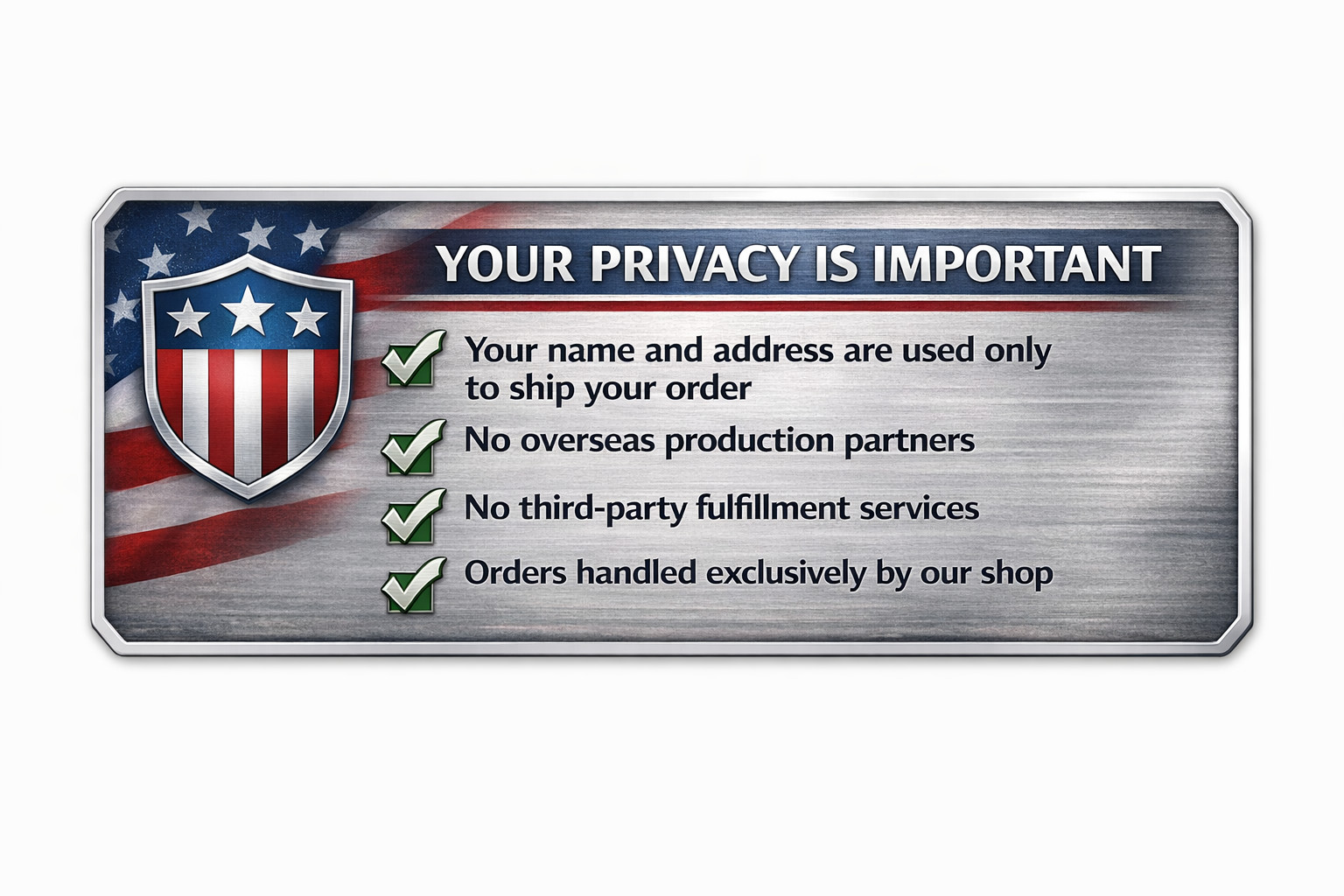 Custom Aluminum Sign Weatherproof 8×12 Personalized Text Metal Plaque