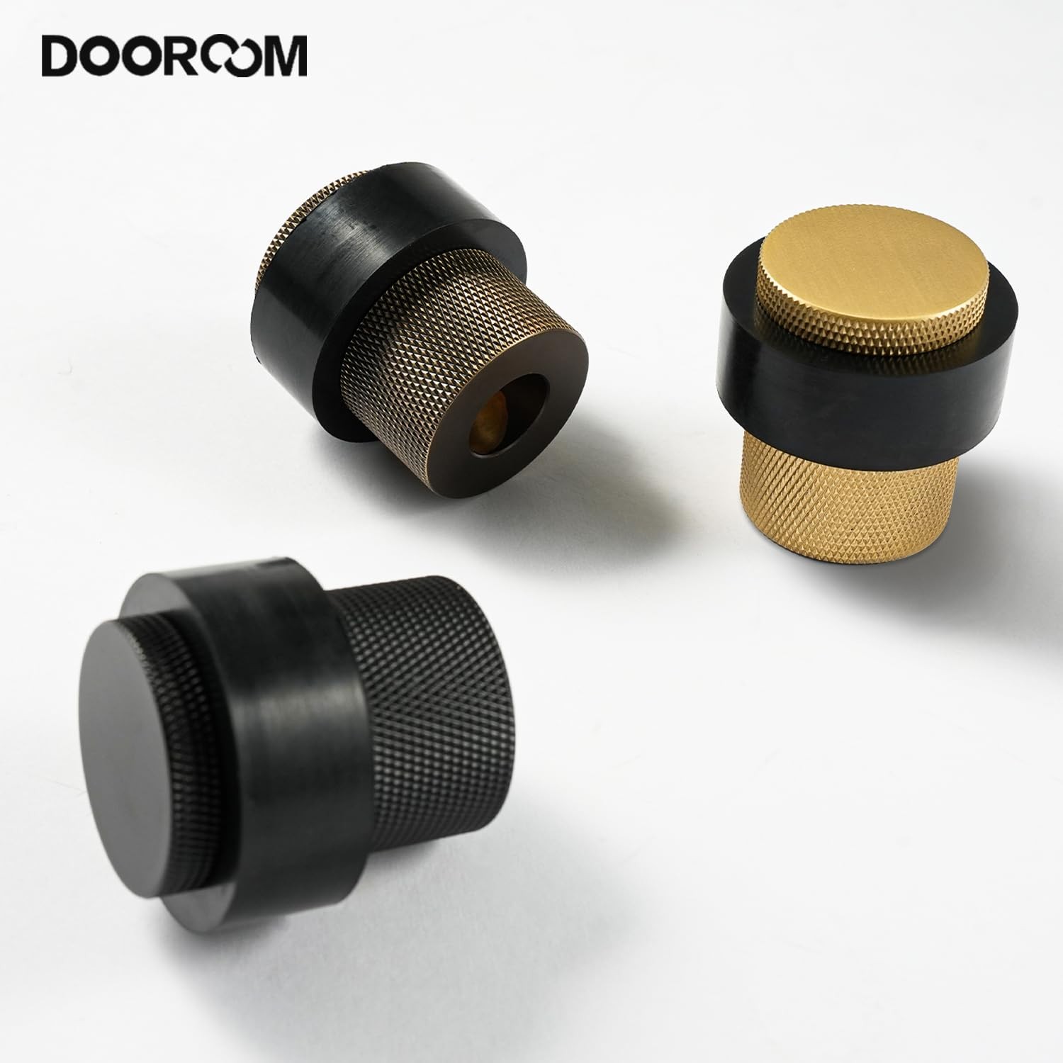 1-1/2 Inch Length 1-3/5 Height Cylindrical Floor Mount Door Stopper Heavy Dut…