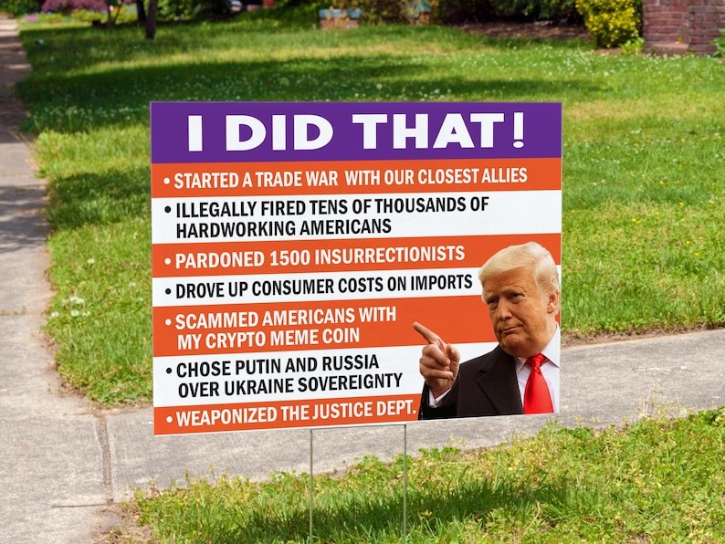 Anti Trump Yard Sign Did That Political Protest Election