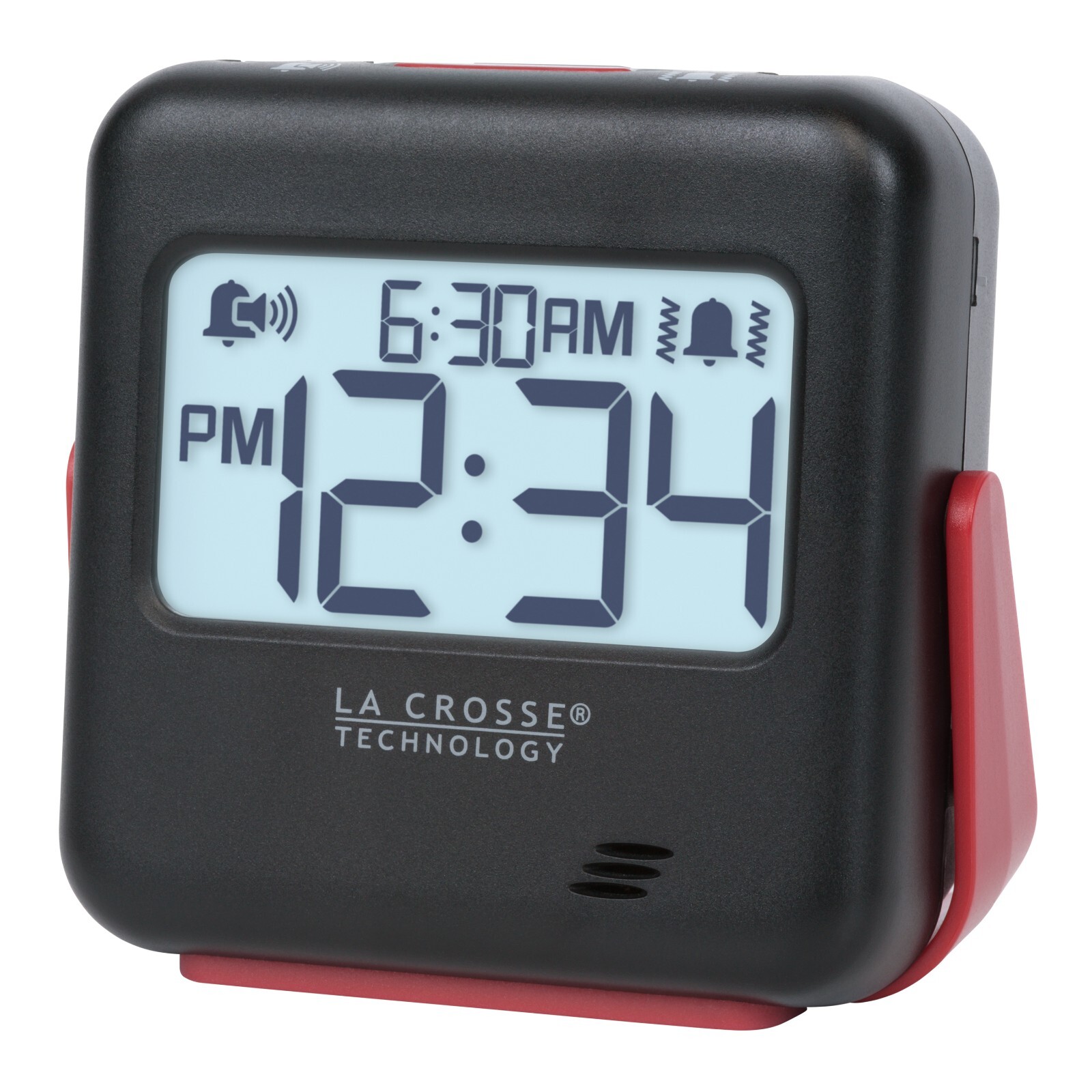 617-147 La Crosse Technology BUZZ Vibration Battery Powered Digital Alarm Clock