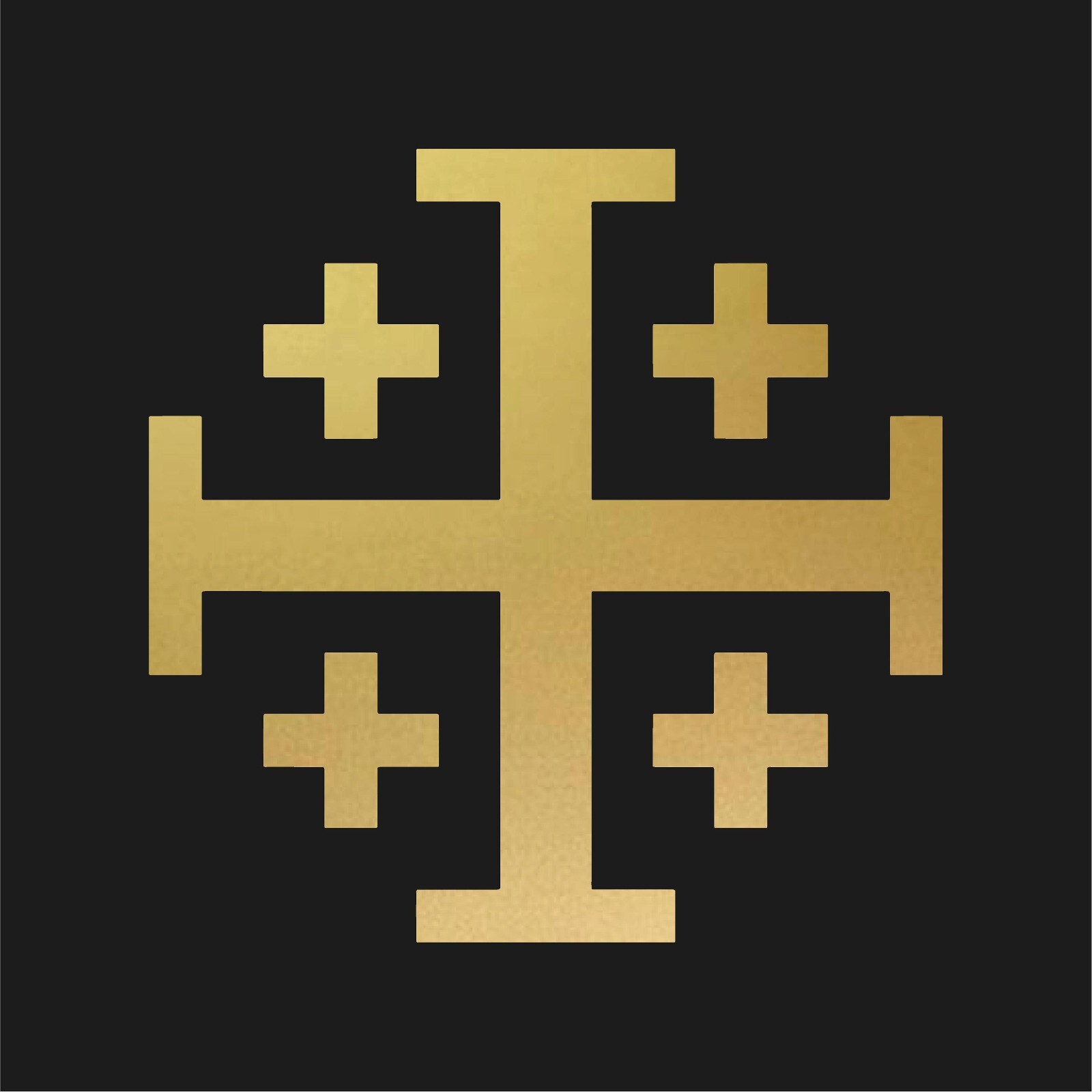 Jerusalem Cross Decal Window Christian Cross Crosslets Herald Decal Sticker