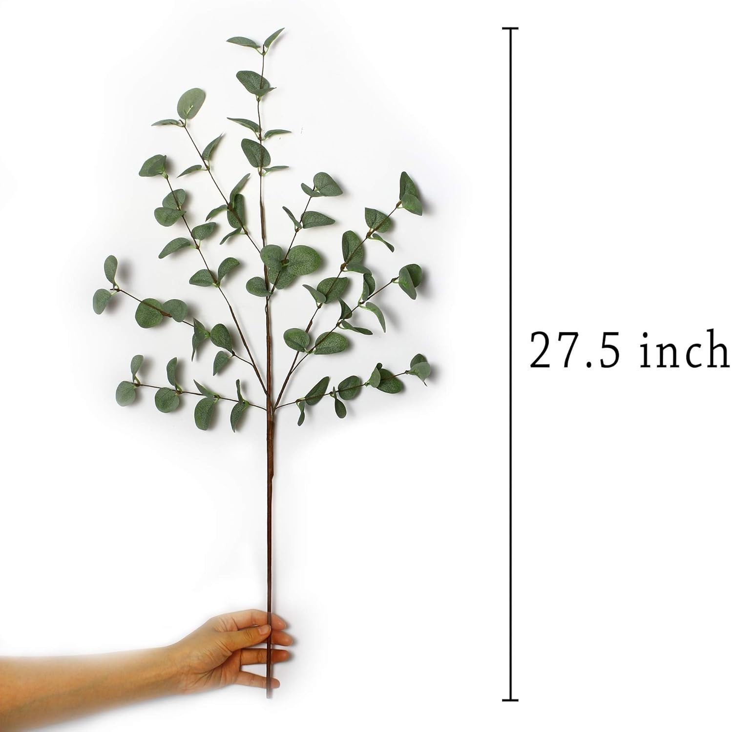 Versatile 6 Pcs Eucalyptus Leaf Spray – Adjustable Length for Stunning Displays