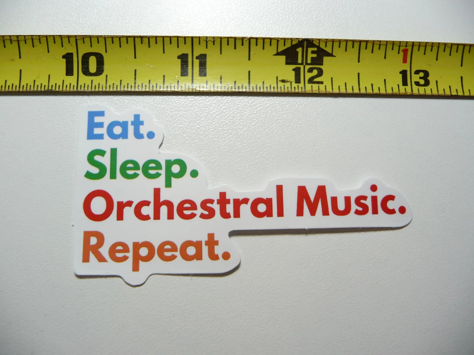 EAT SLEEP ORCHESTRA SMALL STICKER DECAL BAND CONCERT HALL MUSICAL FUNNY