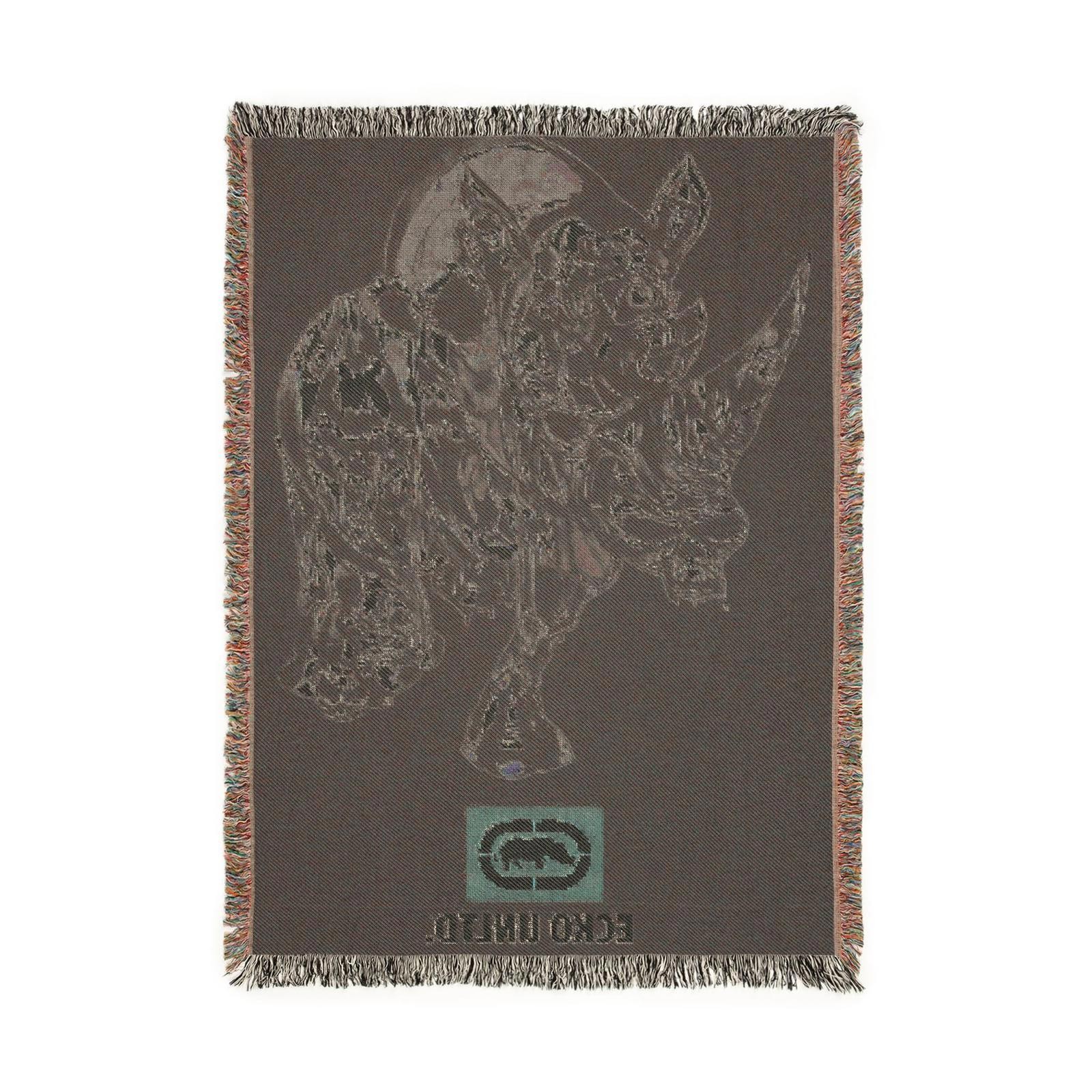 unlimited rhino woven tapestry blanket [52by37]