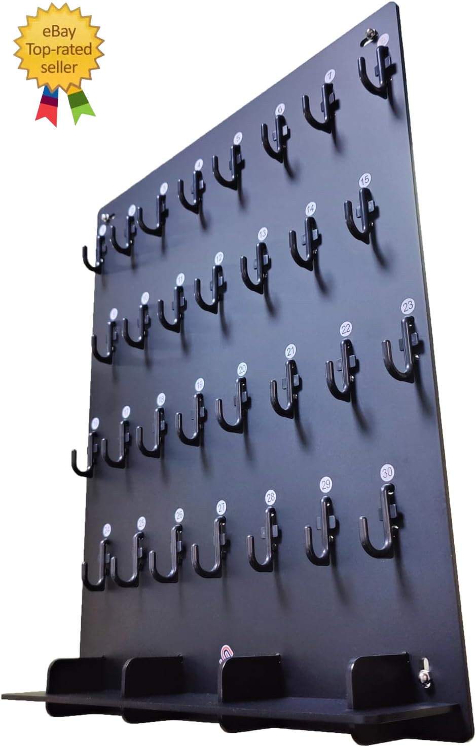 P0004 Acrylic Key Hooks Upgrade Thick Buckle 14 3/4ʺW X 18 3/4ʺL Wall-Mounted Ke