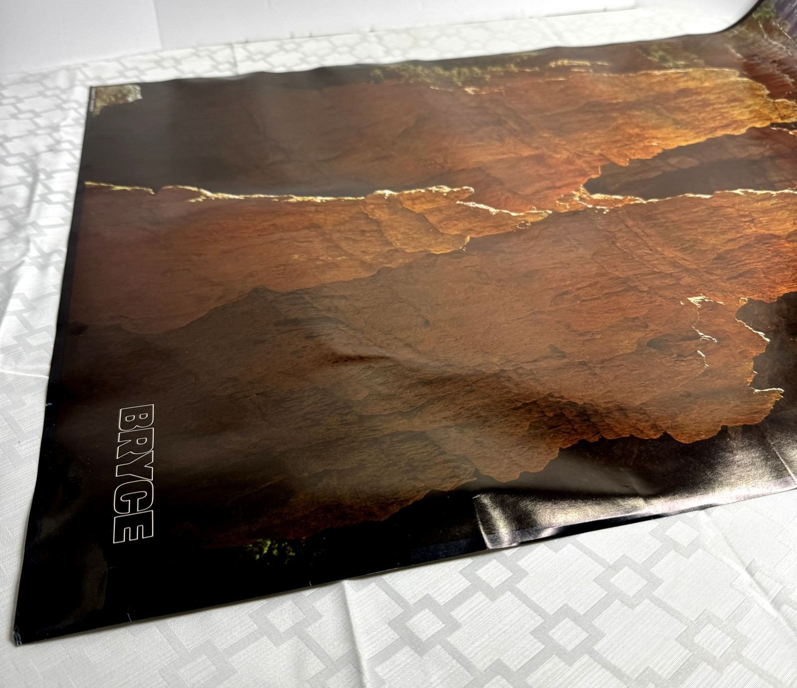Vintage Bryce Canyon National Park Poster 1972 Utah Landscape Hoodoos 33 x 23