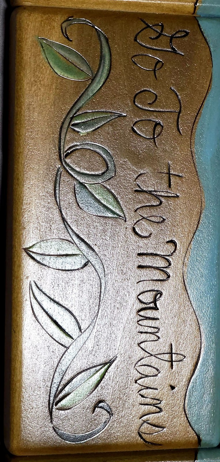 Sticks Handmade Wooden Wall Mirror “Go To the Mountains” Theme
