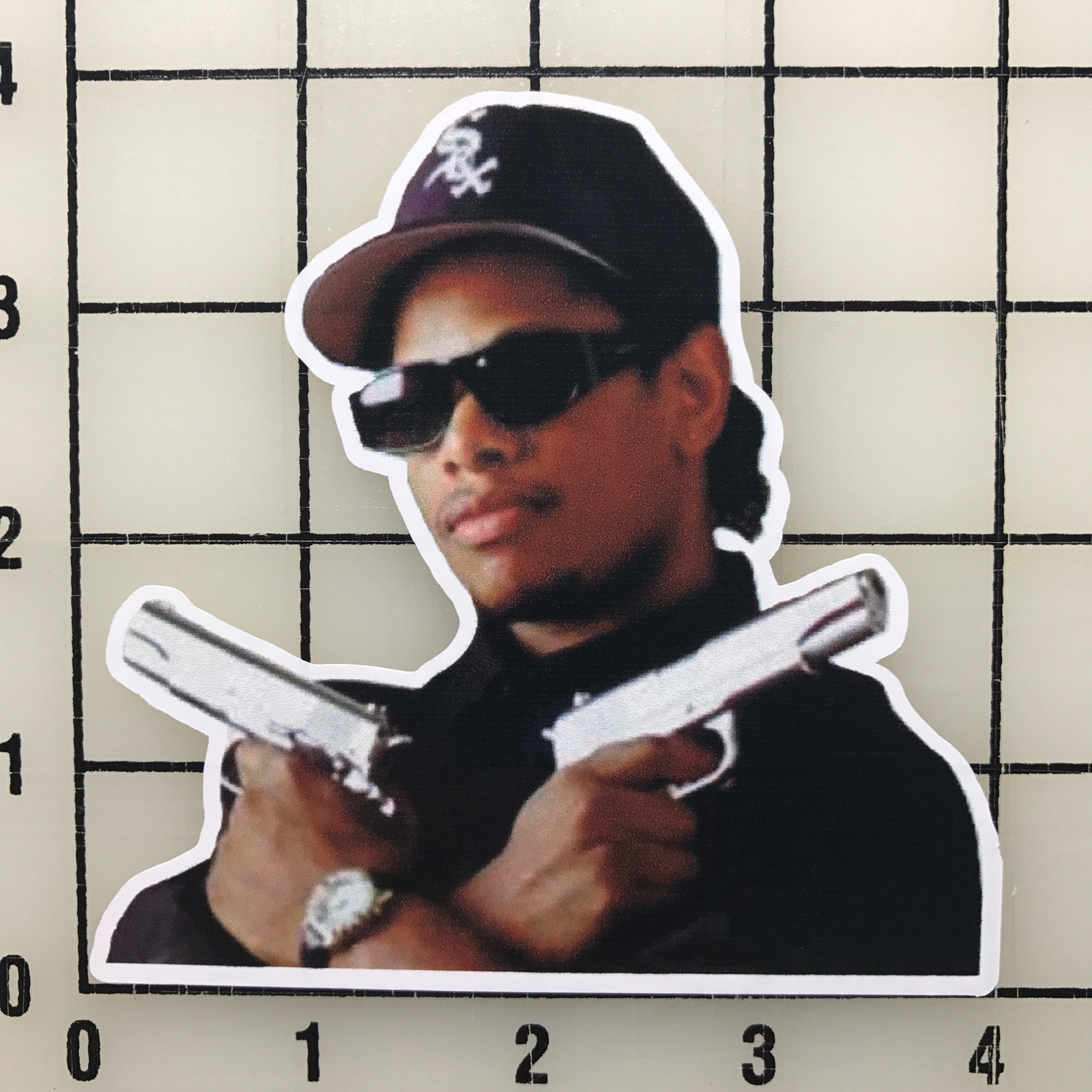Eazy-E 4″ Wide Multi-Color Vinyl Decal Sticker – BOGO