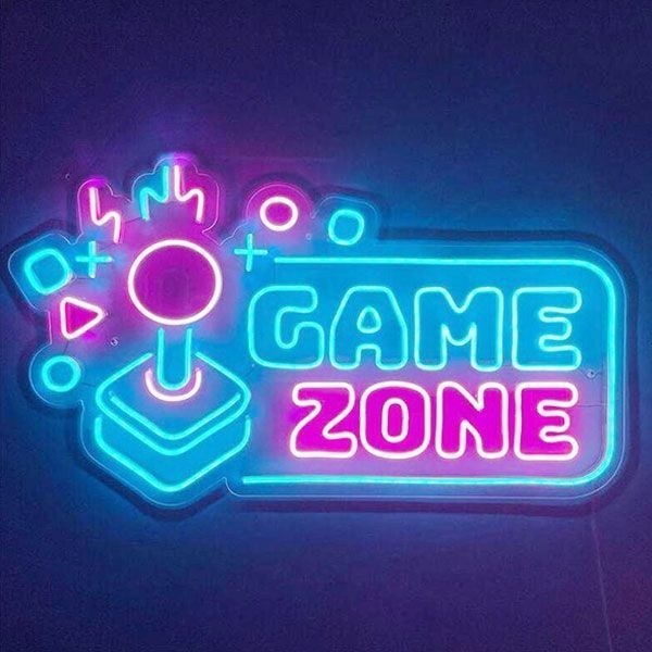 Gaming Room Neon Sign – Custom LED Wall Light for Gamers, Streamers, Setup