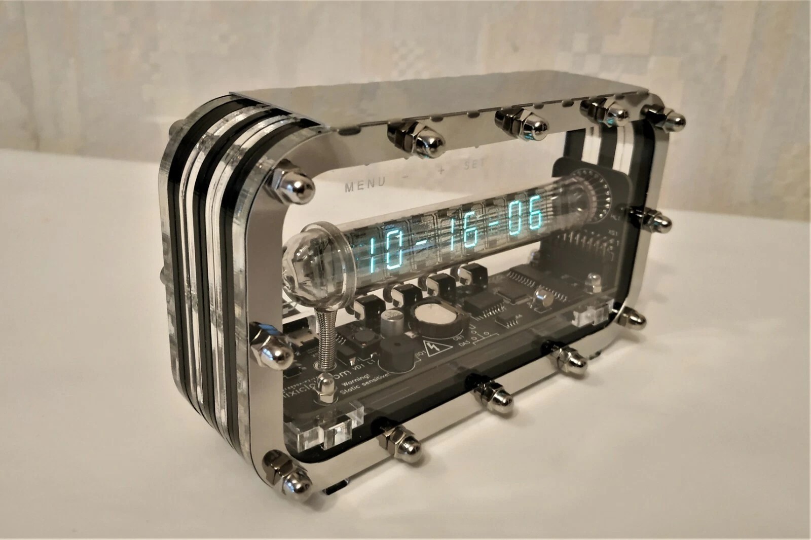 One piece Case ONLY of 4 enclosure design variation nixie tube clock IV-18 VFD