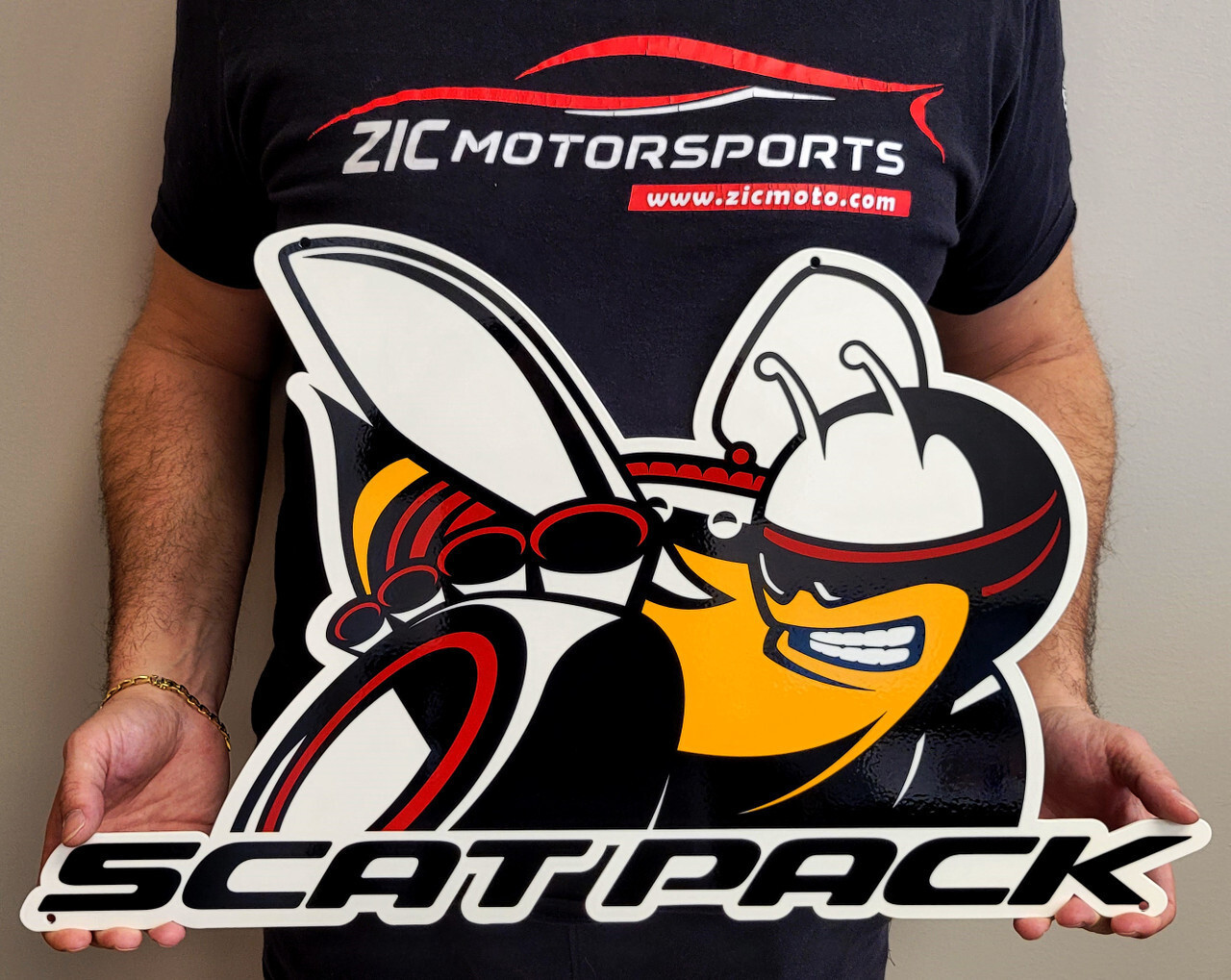 Dodge Scatpack Bee Steel Sign – Ver2