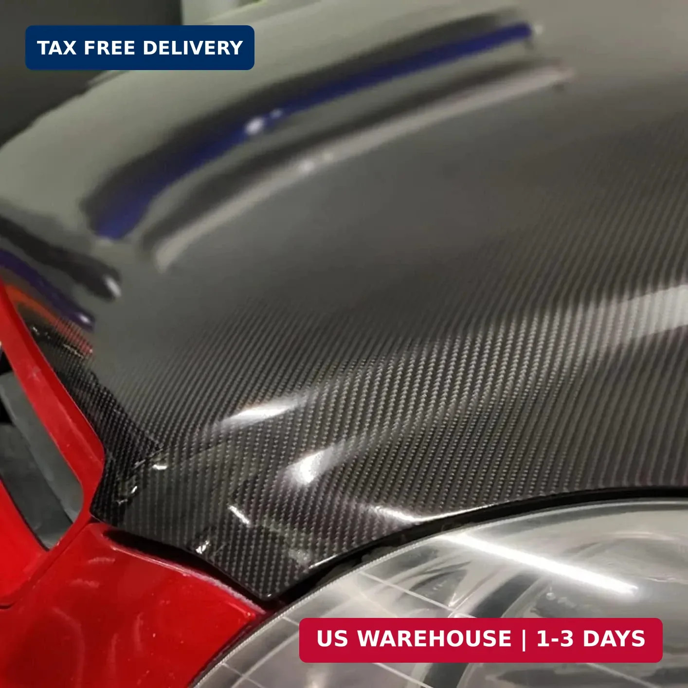 LZLRUN 6D High Gloss Black Carbon Fiber Vinyl Wrap Roll with Air Release – Outdo