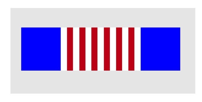 Army Soldier’s Medal Ribbon – Heroism Vinyl Decal Sticker 4.0″ x 1.0″