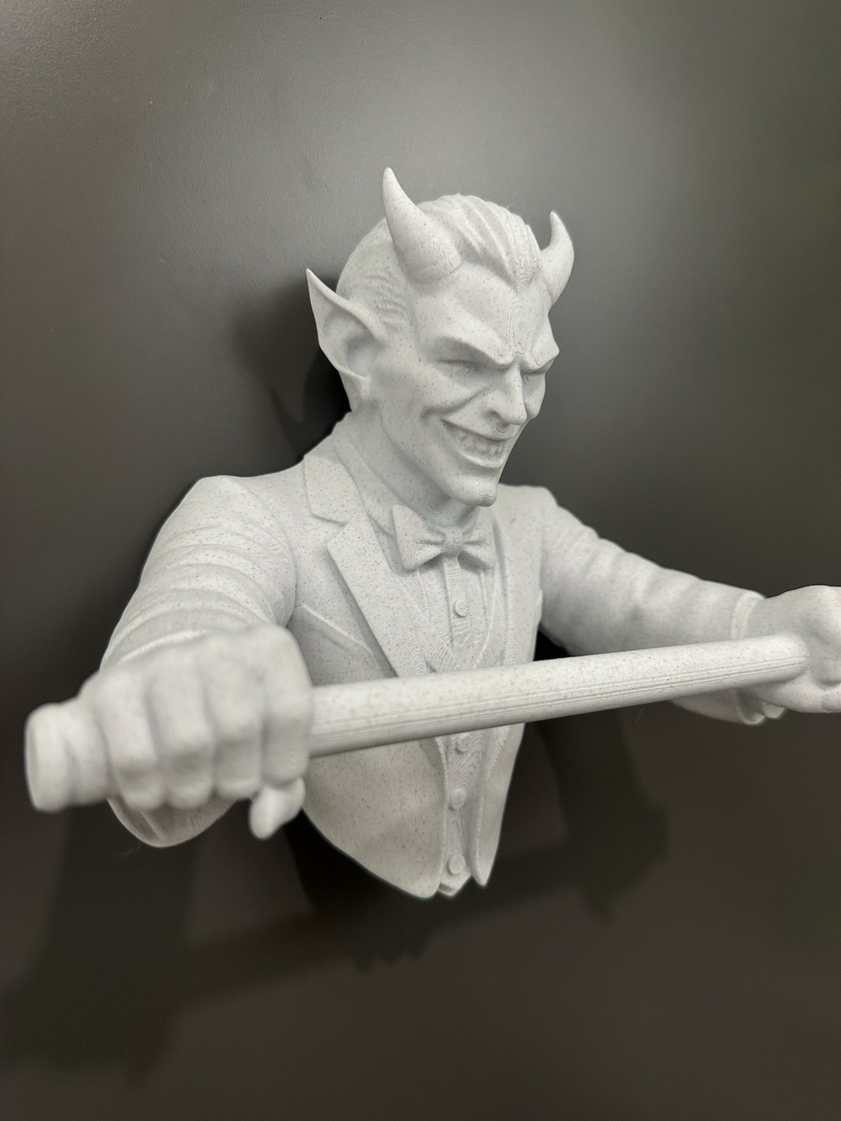 Devil Butler Towel Holder Gothic Demon Bathroom Wall Mount Decor Wall Mount 9”