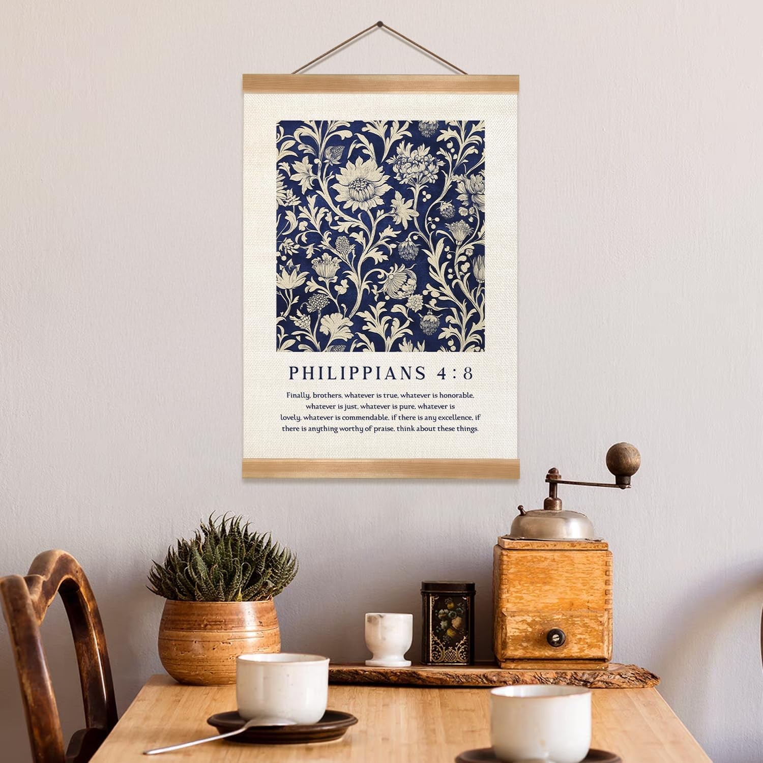 Inspirational Scripture Wall Art Poster,Christian Bible Verse Wall Poster wit…