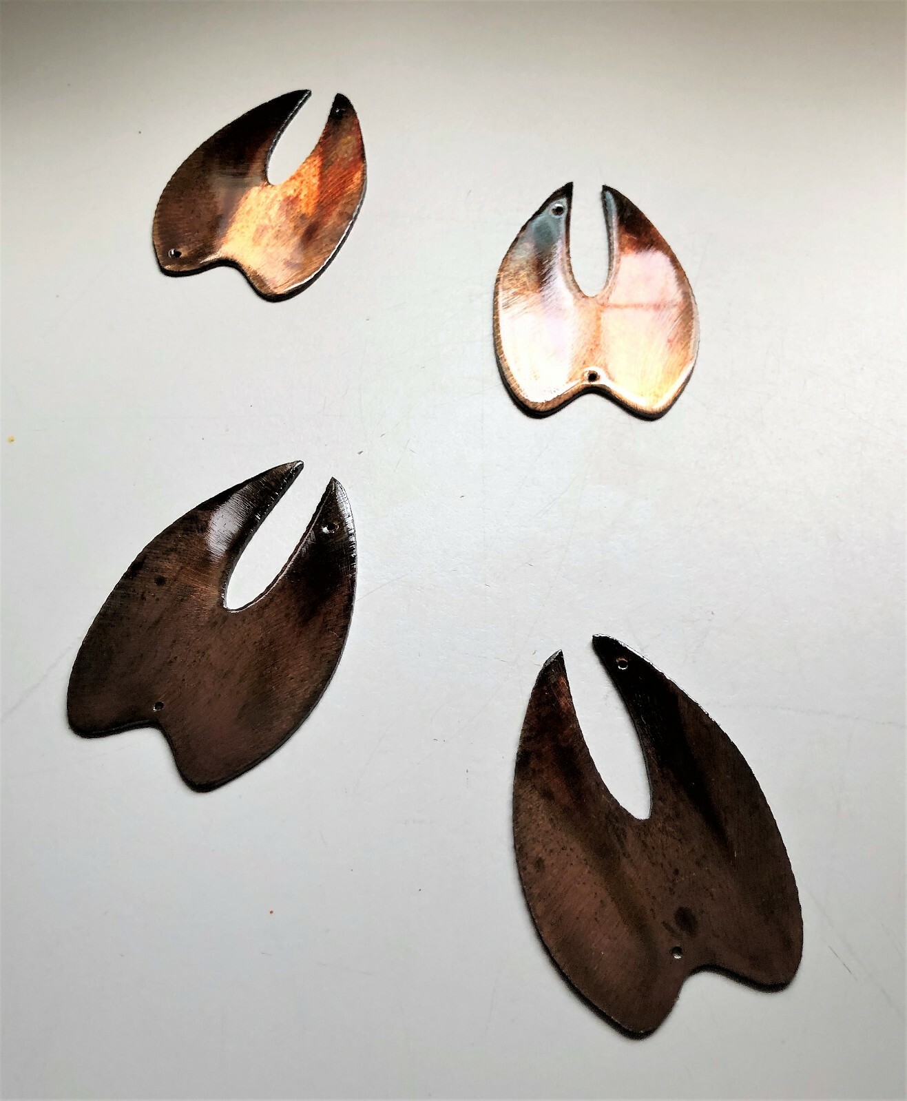 Deer/Moose/ Elk Prints (4 Pieces) – Metal Wall Art – Copper 3″