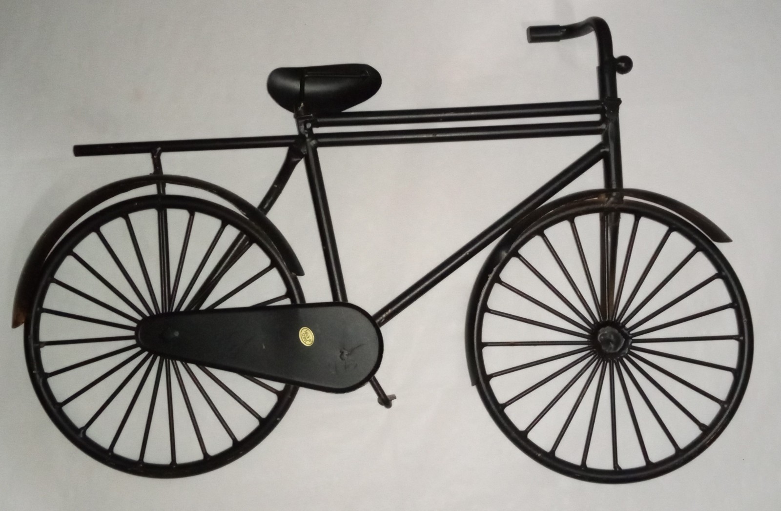 BICYCLE Metal Wall Art 18″ long 12” tall Home Decor Brown 2+ Pounds – Unbranded