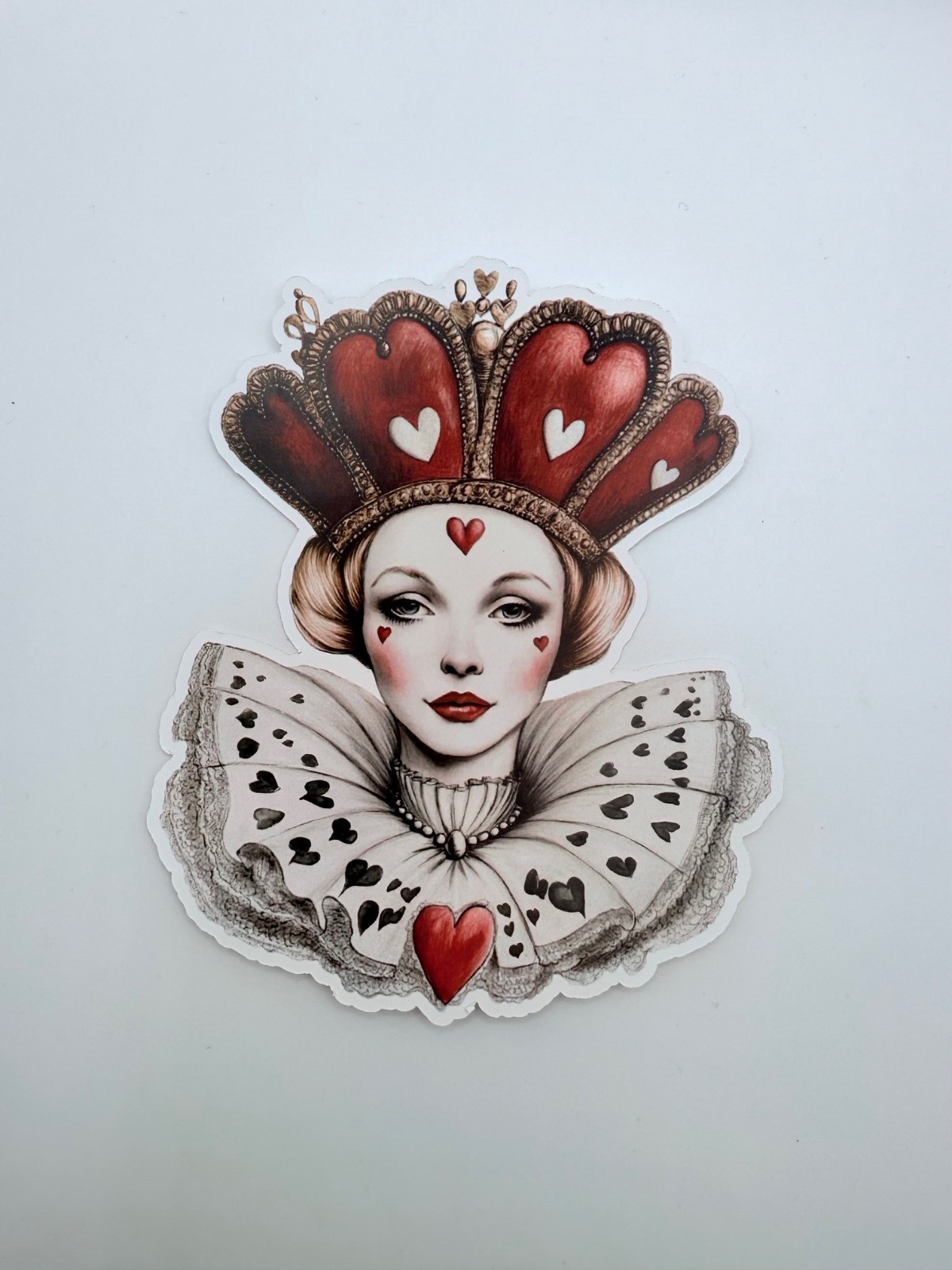 Brand New Alice in Wonderland Queen of Hearts Sticker 3.5″ by 4.25″