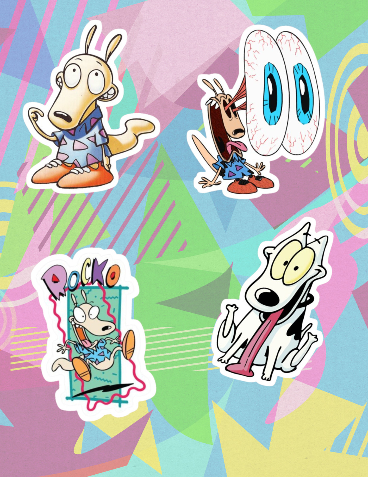 Rocko’s Modern Life Cartoon 5pc Sticker Pack
