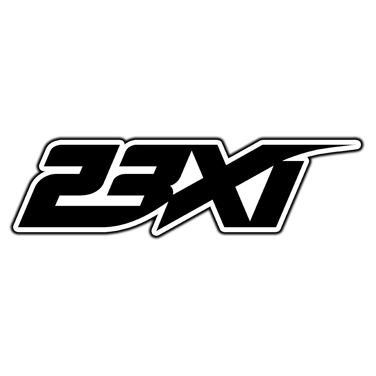 23XI Racing Black Logo #3 Sticker Waterproof Vinyl Decal Die-Cut Car Garage