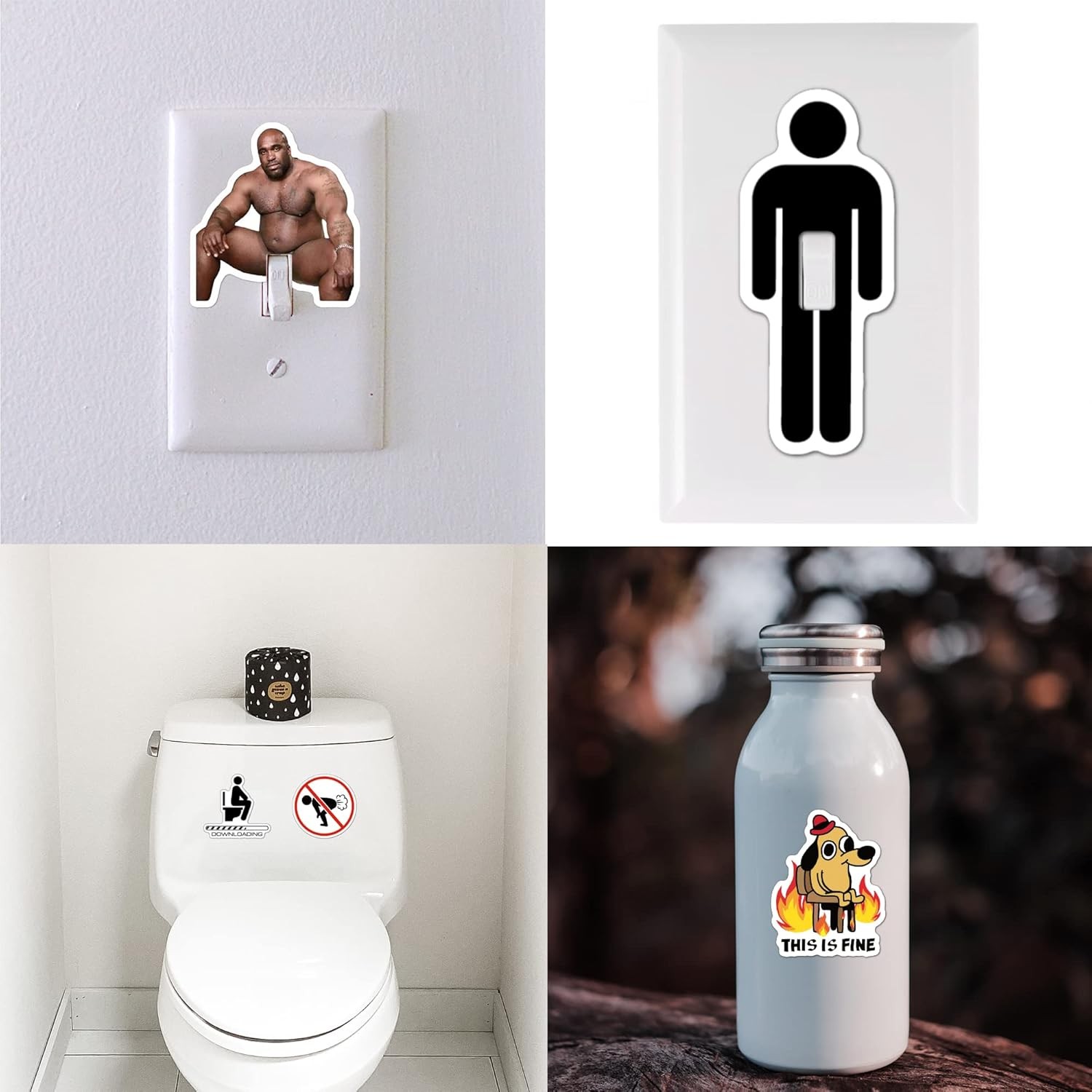 Funny Stickers for Adults Prank Meme Dirty Stickers Large Sticker Pack 105pcs