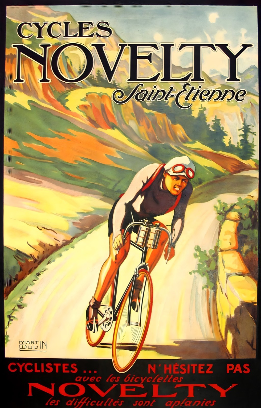 16328.Wall Decor Poster.Interior Art.Cycles Novelty French Bicycle Ad