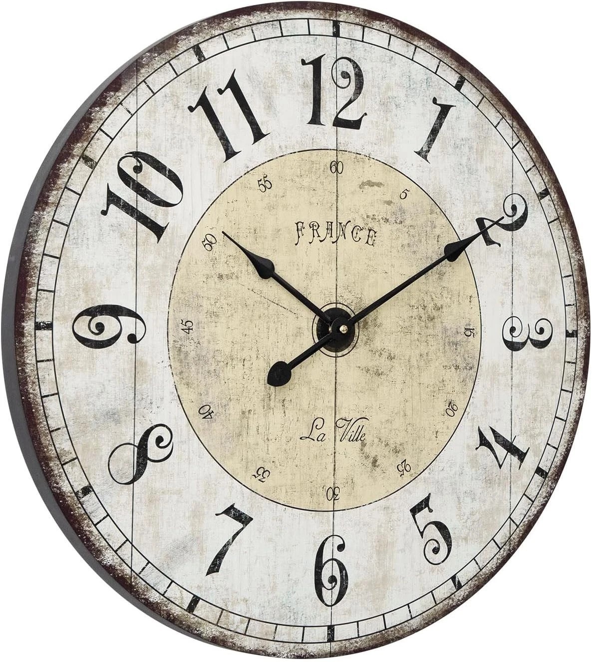 24 Inch Large Wall Clock, Rustic Round Farmhouse Wall Clocks for Living Room …