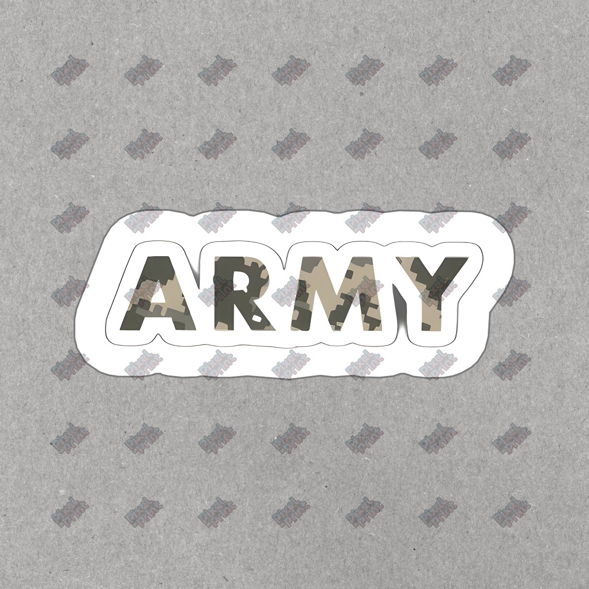 Army Camouflage Vinyl Sticker Military Decal for Car, Laptop, Water #327804
