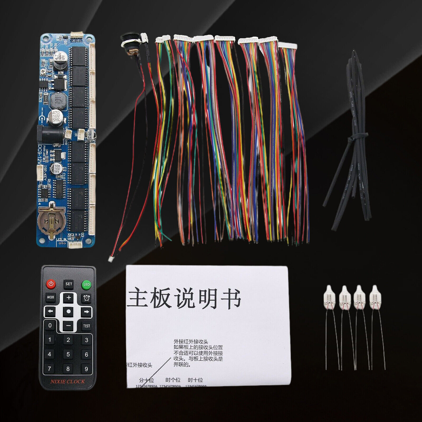 HOT 6-Digit Nixie Tube Clock Board Uniserval DIY Kit for in12 in14 in18 qs30-1