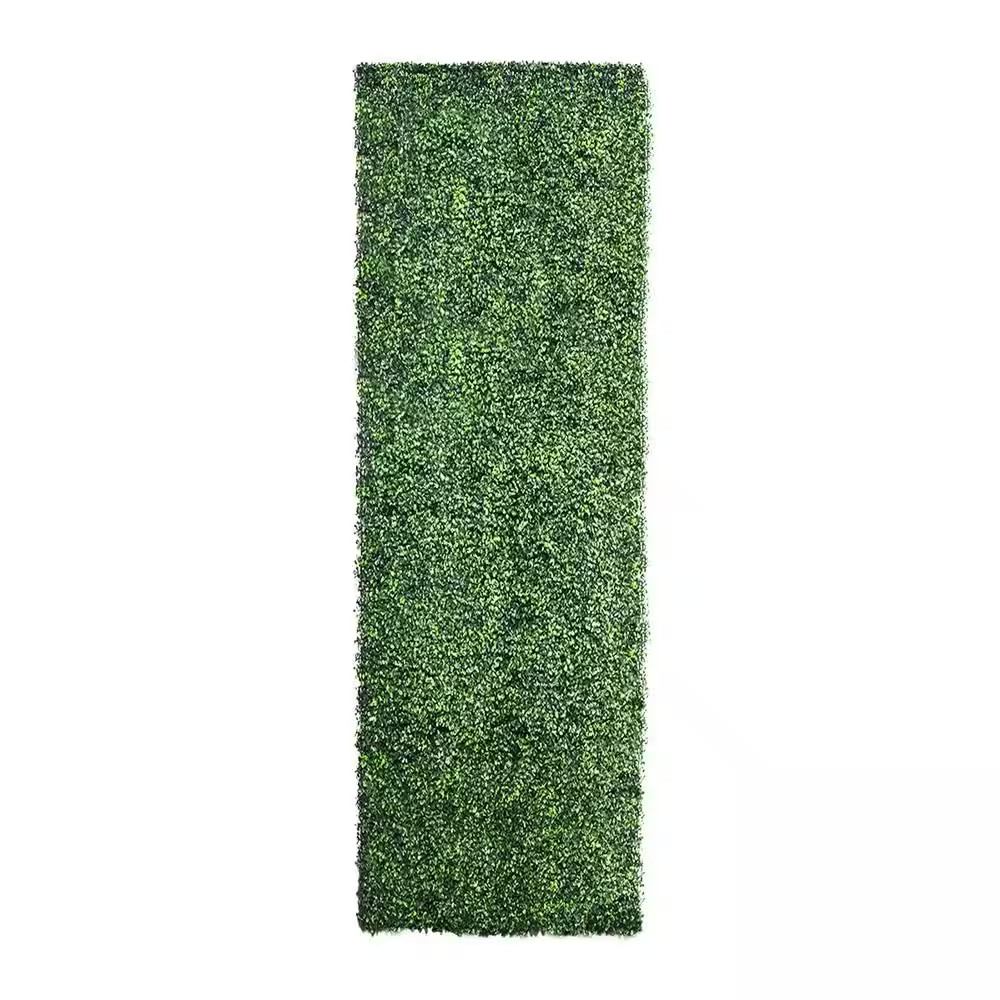 40 In. X 120 In. Artificial Light Green Boxwood Roll Panels UV Protected for Out