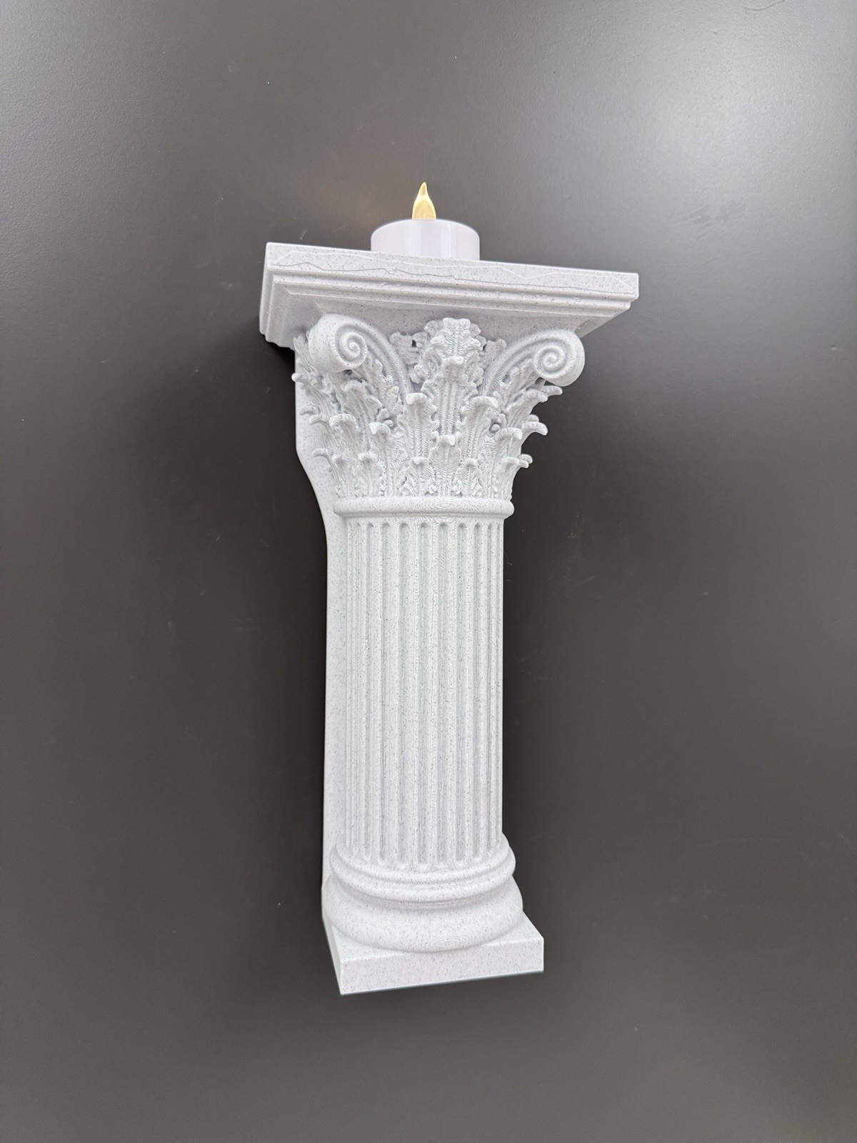 Corinthian Column Wall Shelf Sconce Greek Roman Pillar Architectural Wall Decor